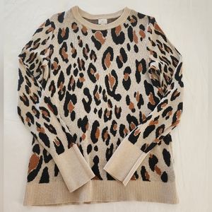 Leopard print sweater